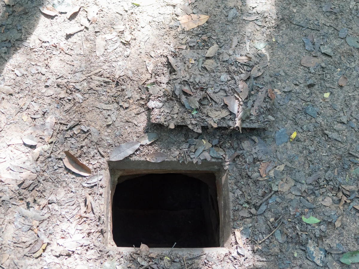 An entrance to the Cu Chi tunnel network